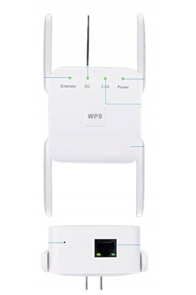 NO BRAND Repetor de semnal Wi-Fi 2.4G/5G, Extensor de semnal de rețea puterni...