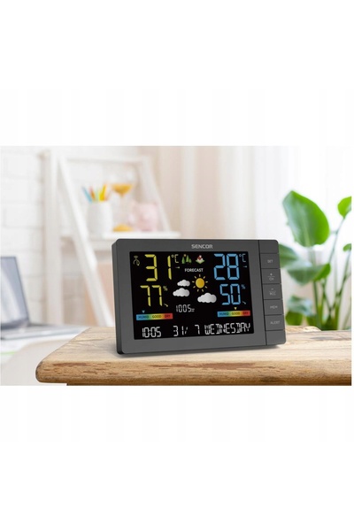 NO BRAND Stație meteo Wifi Sencor Sws 4440 Barometru Ceas LCD