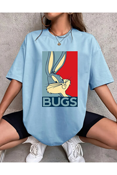 H&GHAMLEGİYİM Tricou oversize imprimat cu design Bugs Bunny