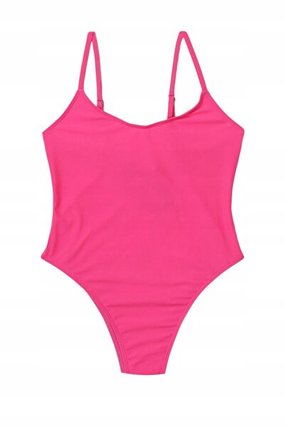 NO BRAND Costum de baie întreg clasic Boohoo, roz uni, 38
