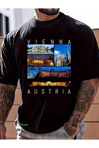 799 100% Cotton Vienna Austria Famous Sights Gallery Souvenir Women's Men's G...