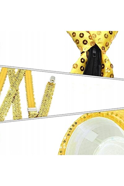 NO BRAND Accesorii Costum Michael Jackson Anii '70 '80 Set Pălărie Complet Disco