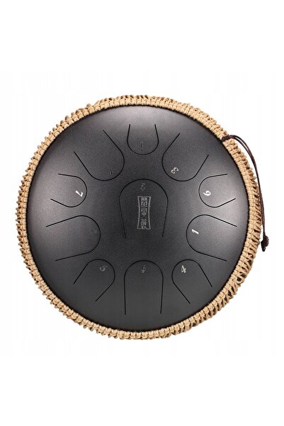 NO BRAND HLURU TB11-14-INKBLACK TONGUE DRUM 11 TONE 14 HANDPAN NEGRU