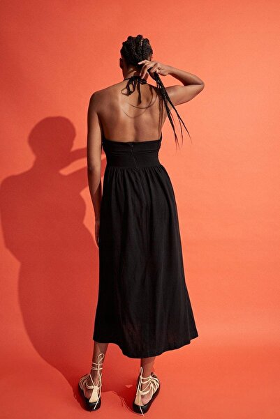 NO BRAND Rochie casual Midaxi Negru Warehouse 40