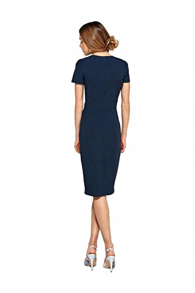 NO BRAND Rochie tip creion, bleumarin, deasupra genunchiului, mărimea 44