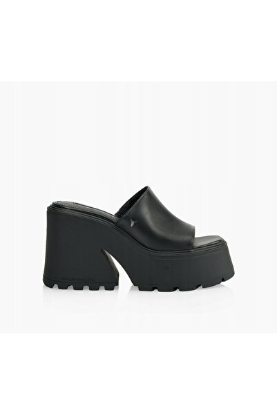 NO BRAND Șlapi albi din piele naturală pe platformă Fantasize Windsorsmith 39