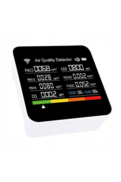 NO BRAND Detector de calitate a aerului CO2 PM2.5 Umiditate Temperatură Smart...