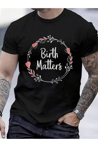 9TAY تي شيرت 100% قطن بتصميم 'Birth Matters - Baby Catcher' للرجال والنساء، م...