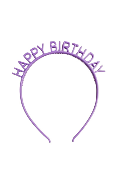 Le Mabelle Lilac Happy Birthday Written Girl's Crown