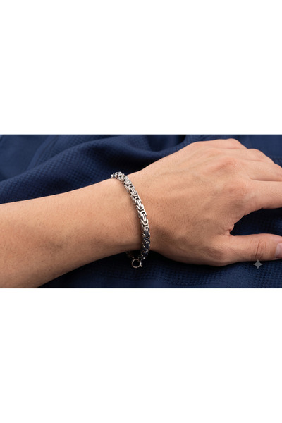 BİJU YILMAZ Byzantine steel bracelet
