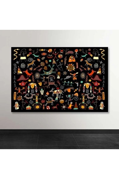 OEM Tablou decorativ pe pânză Wallxpert, 100x140 cm, 100% pânză, ramă 100% le...
