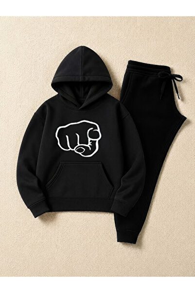 COMANCHERO Unisex Point Print Winter Tracksuit Set