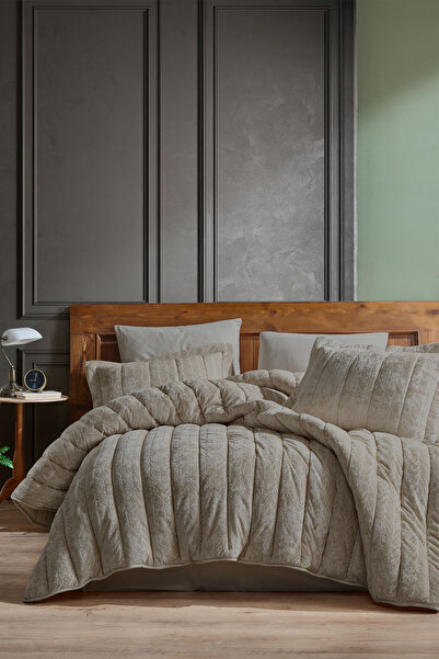 Elart Velvet Comfort Set Sleeping Set Double Velvet 3 Piece (230X220 cm) Came...