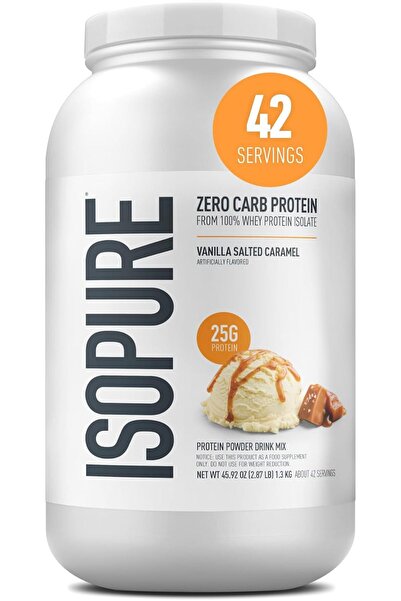 Isopure Zero Carb 100% Pure Whey Isolate Protein Powder, Gluten Free, With Vi...