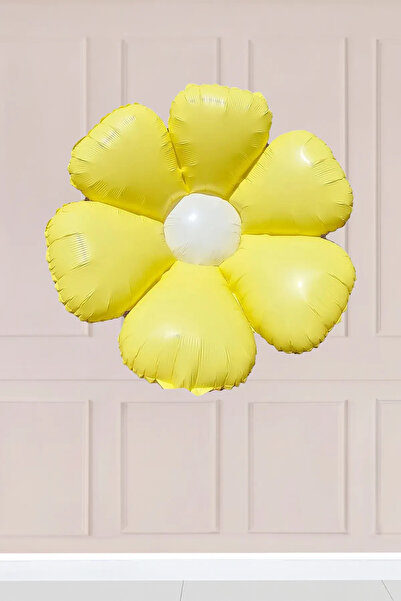 Atölye Mi Macaron Yellow Daisy Foil Balloon