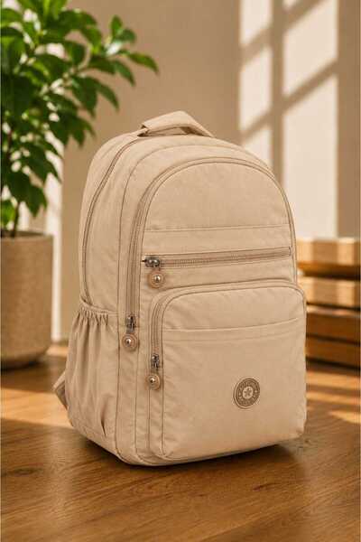 zemihra Unisex Water Resistant Crinkle Fabric Multi-Compartment Medium Laptop...