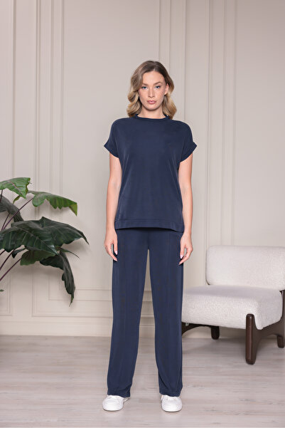 Mersella Pure Women's Cotton Soft Textured Comfortable Fit 2-Piece Set Casual...