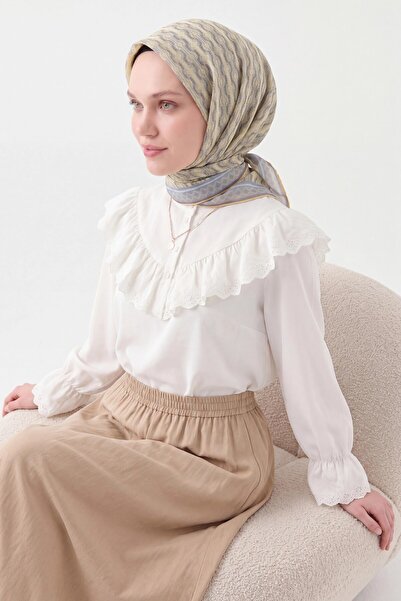 Silk Home Soft Scarf Pacman Yellow