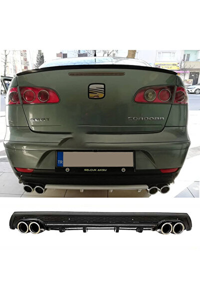 HasAkman Seat Cordoba Siyah Difüzör Çiftli Yuvarlak Egzoz Görünümlü D Tip Dif...