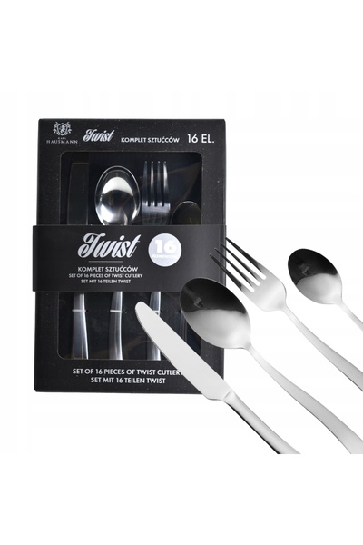 Karl Hausmann SET TACÂME ARGINTII 16 piese pentru 4 persoane + CUTIE STRĂLUCI...