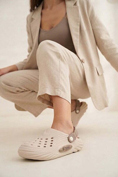 EA Sports Elit Mys9808 Women's Sabo Slippers Ecru