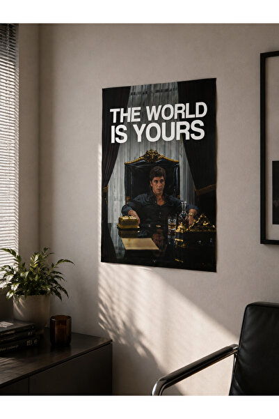 Zuma Studio Tony Montana | The World Is Yours Poster | Motivasyon Duvar Poste...
