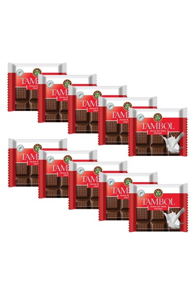 Kahve Dünyası Tambol Bol Sütlü Çikolata 77 Gr x 10 Adet