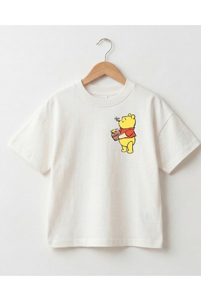 babytex Children's Printed Oversize T-Shirt 100% Cotton Short Sleeve Crew Neck Unisex