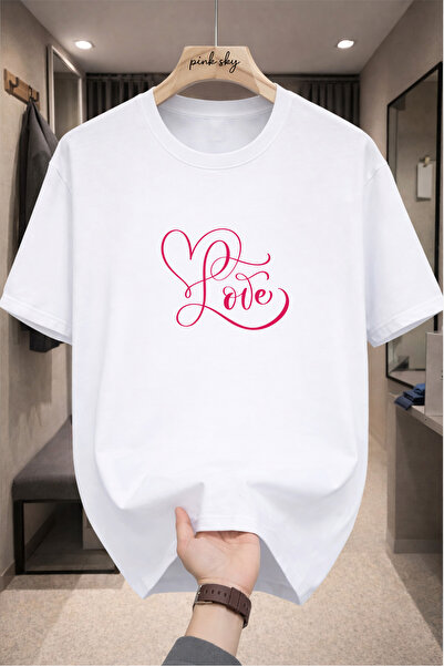 Pink Sky Premium Oversize T-Shirt 100% Cotton Unisex Comfortable Fit Trending...