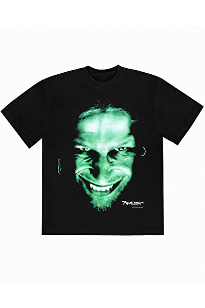 Grafftee Clothing Aphex Twin RD James Τυπωμένο Unisex Oversize T-Shirt