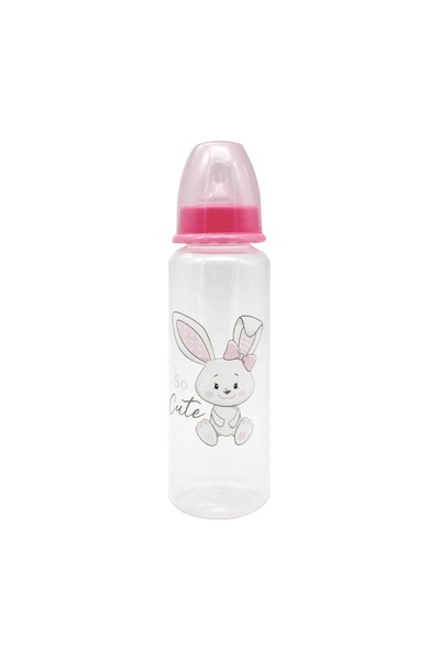 honey baby Biberon bebeluși, model iepuraș, silicon, roz – hrănire și îngriji...