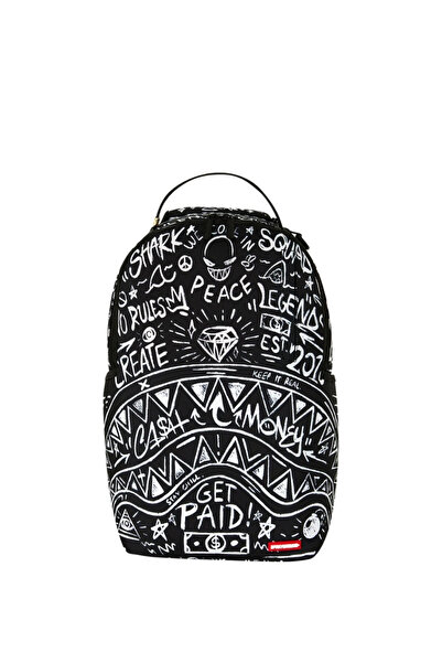 Sprayground ®   Τσάντα Πλάτης Crazy Thoughts B8666 - Μαύρο