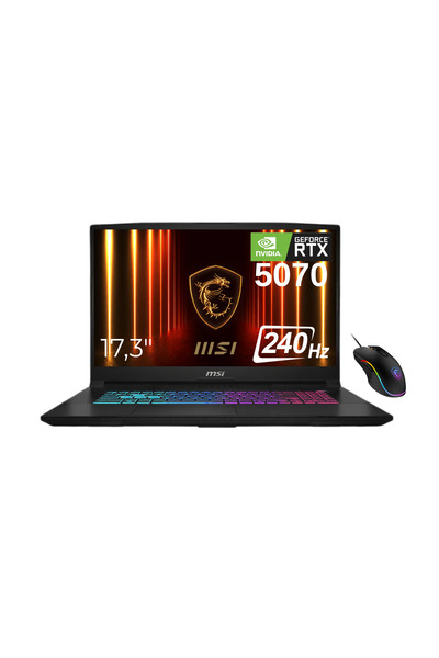 MSI KATANA 17 HX B14WGK-285XTR Intel i7 14650HX 16GB 1TB SSD RTX5070 17.3" 24...