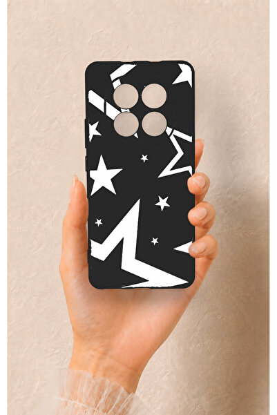 Vip Case REDMİ NOTE 15 4G Uyumlu Siyah Mega Star Desenli Silikon Kılıf