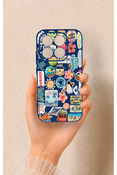 Vip Case Xiaomi Mi 17 5G Uyumlu Summer Vibes Desenli Silikon Kılıf