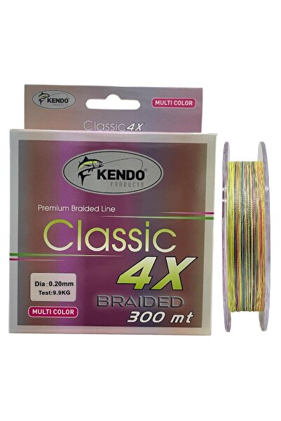 Kendo Classic 4X 300mt 0.20mm 9.9kg Örgü İp Misina Multi Color