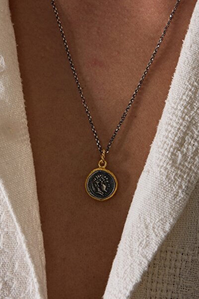 Ricco Jewellery 14 K Gold Kaplama 925 Ayar Gümüş Legacy Kolye