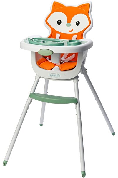 Infantino Grow-with-Me 4-in-1 Convertible High Chair, Fox-Theme, Space-Saving...