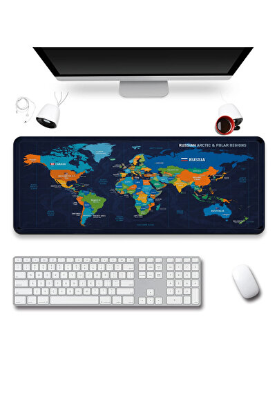 SonicTouch Mousepad pentru tastatură 40x90cm, neted, rezistent la lichide, ba...