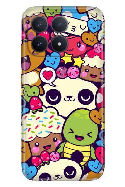 Cekuonline Poco F8 Pro 6.59" Case Patterned Silicone Printed Cover Cute Creature