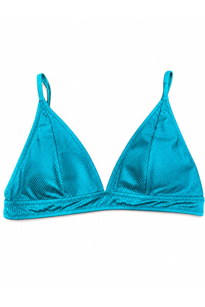 Eros Plus Size Wide Triangle Cut Adjustable Strap Women's Bikini Top