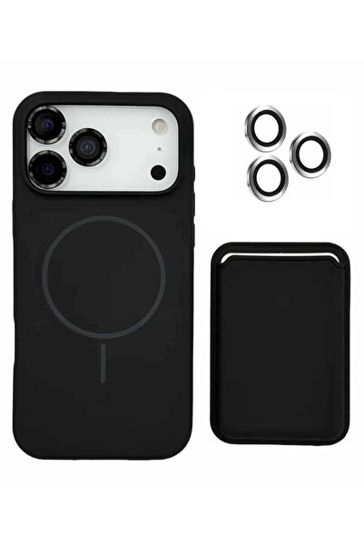 OSG iPhone 17 Pro Max Uyumlu Kartlıklı Ve Kamera Lens Hediyeli Magsafe Destek...