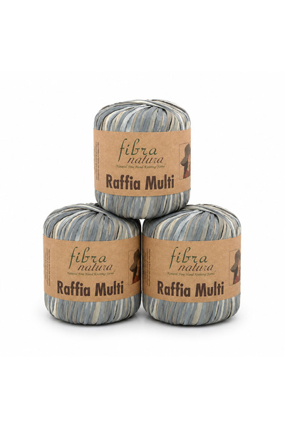 Fibra Natura خيط ورق إبرولي، عبوة من 3 قطع، خيط للحقائب، رافيا متعدد الاستخدا...