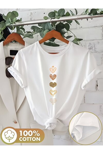 puolikuu Unisex Comfortable Fit Tshrit Printed Tshirt