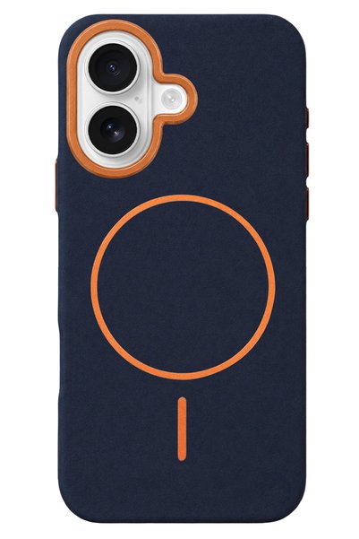 Generic Brand Concepta iPhone 16 Luno Leather Magsafe Cover (25912) - Blue