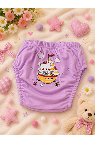 Story Baby Kız Çocuk Desenli Sevimli Alıştırma Külotu Sızdırmaz Antialerjik Çocuk Külotu 4 Yaş (RENK VE DESENLERDE FARKLILIK OLABİLİR)