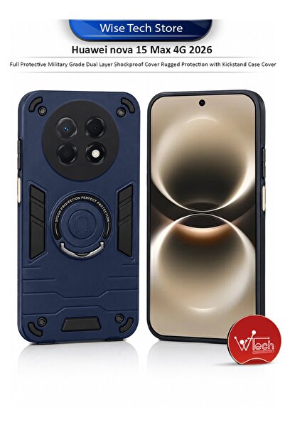 Wtech Huawei Nova 15 Max 4G 2026 Full Protective Military Grade Dual Layer Sh...