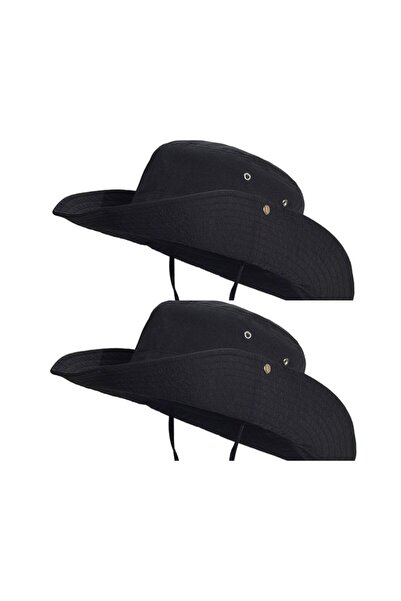 zadenza gold Pack of 2 Summer Safari Sombrero Cowboy Hats (2 Pieces)