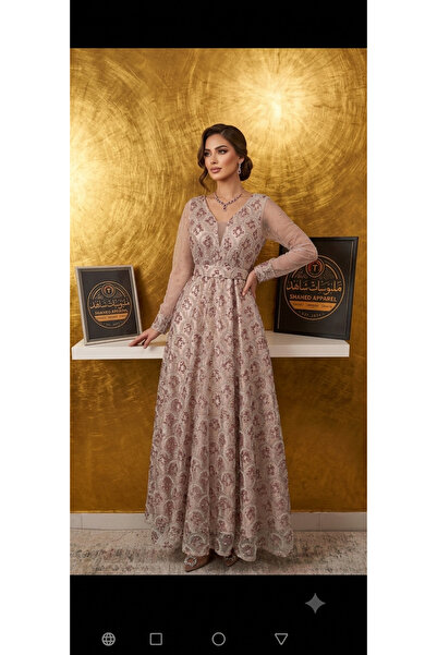shahad fashion الفستان البودر بينك الملكي من ملبوسات شاهـد 💖👑
