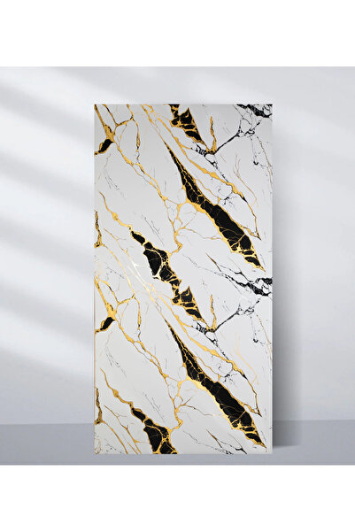 TUTKUNLAR PANEL Pvc Duvar Paneli Uv Mermer Desen Dekoratif Duvar Kaplama Suya...